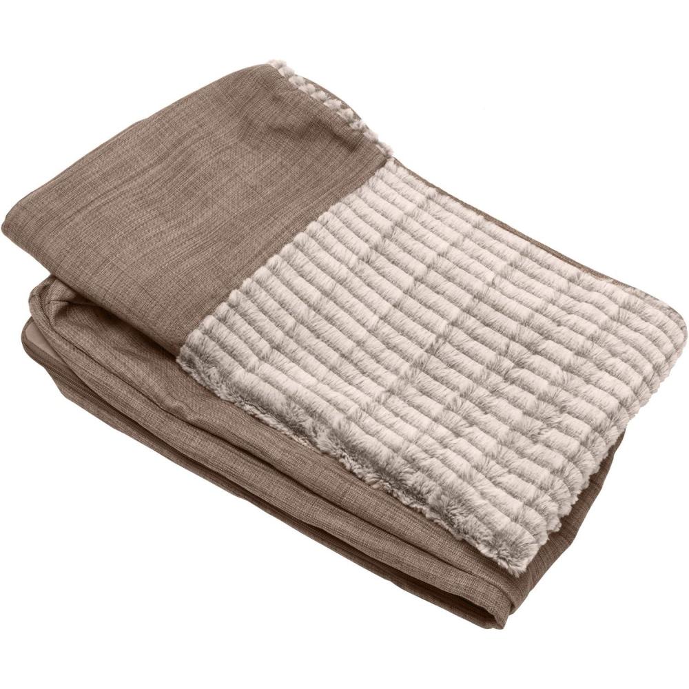imageFurhaven Replacement Dog Bed Cover Sherpa ampamp Chenille SofaStyle Machine Washable Coffee MediumWoodsmoke