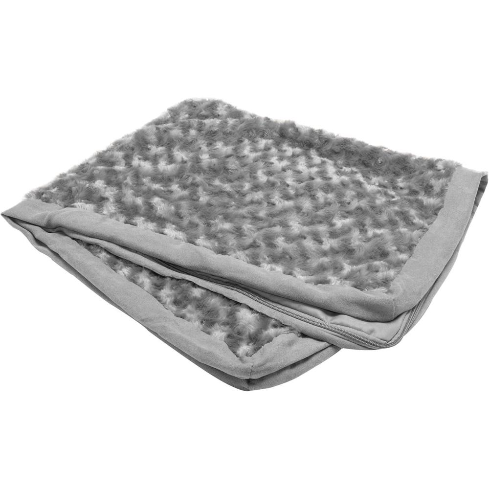 imageFurhaven Replacement Dog Bed Cover WaterResistant IndoorOutdoor Logo Print Oxford Polycanvas Mattress Washable  Deep Lagoon Jumbo XLargeGray