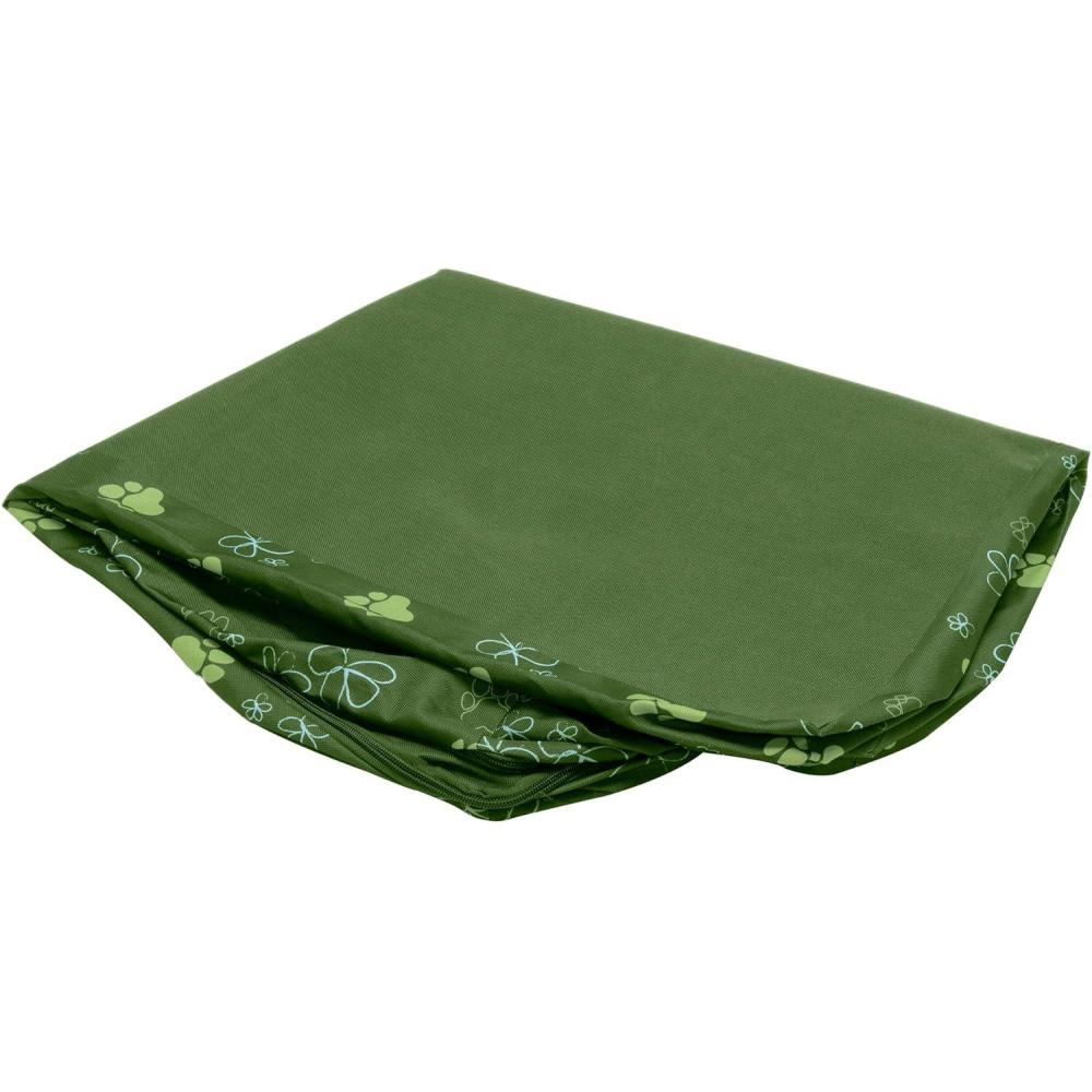 imageFurhaven Replacement Dog Bed Cover WaterResistant IndoorOutdoor Logo Print Oxford Polycanvas Mattress Washable  Deep Lagoon Jumbo XLargeWaterResistant Garden Print Jungle Green