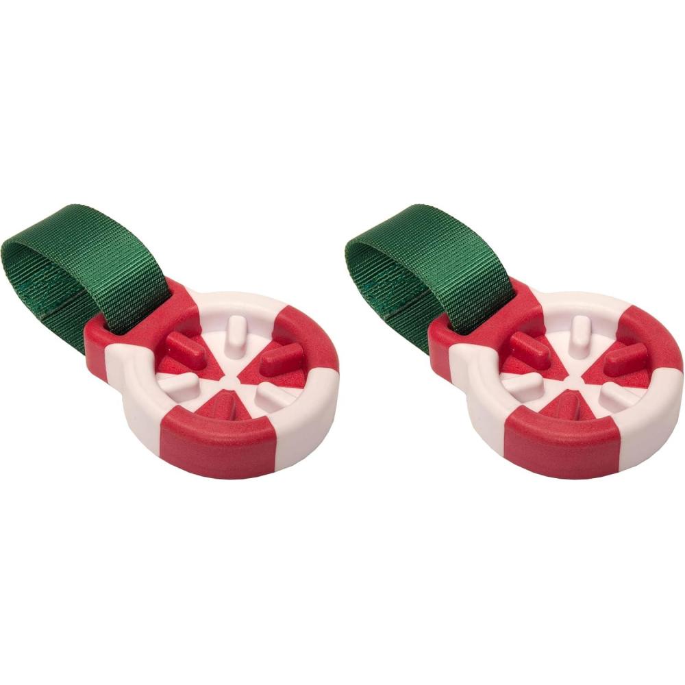 imageFurhaven Slow Feeder Fillable Dog Toy for Wet ampamp Frozen Foods Washable ampamp Fridge Friendly w Durable Webbing for Toss ampamp Fetch  Winter Wonder Mint Feeding Puck  Peppermint One SizePack of 2