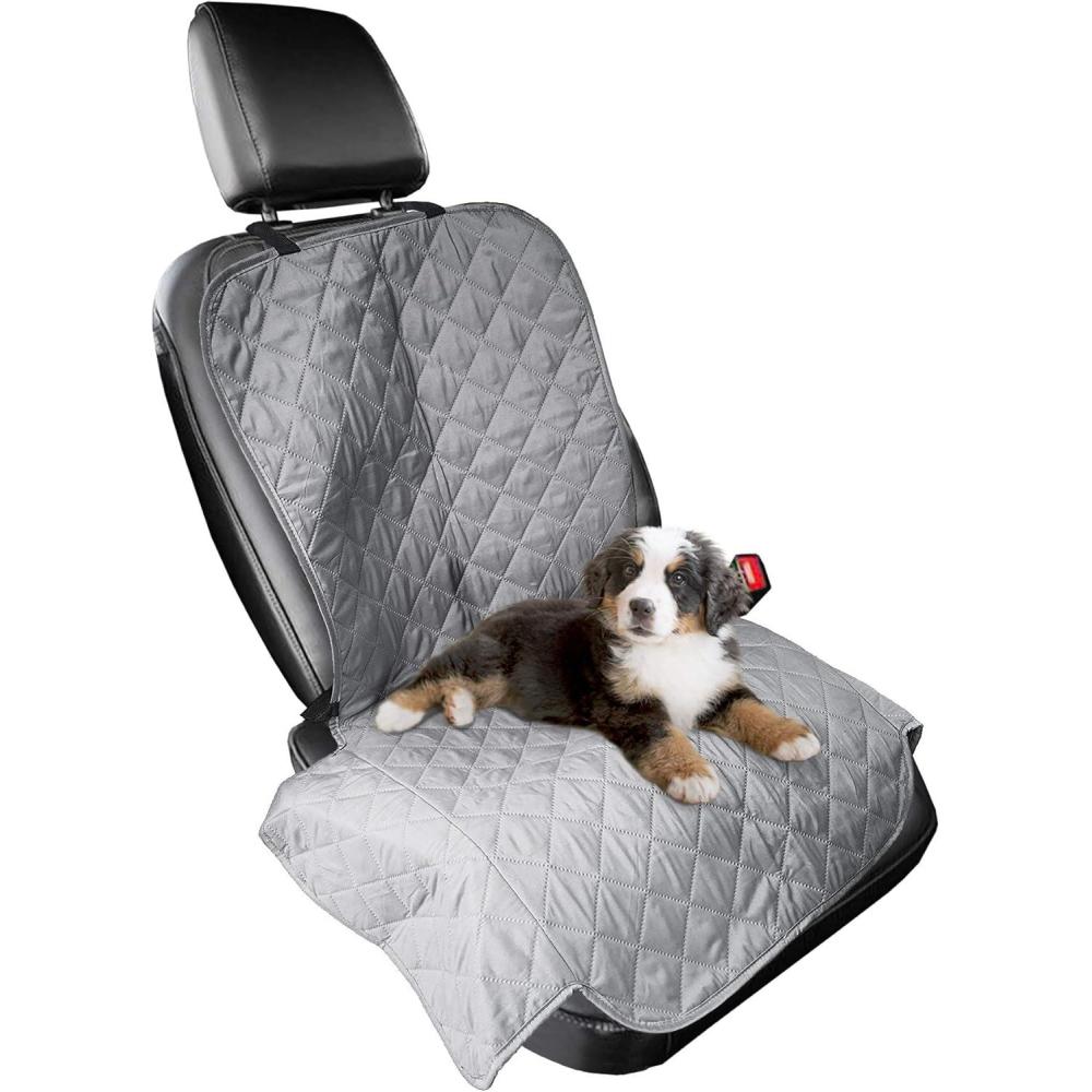 imageFurhaven Universal WaterResistant Quilted Single Car Seat Protector Gray One Size