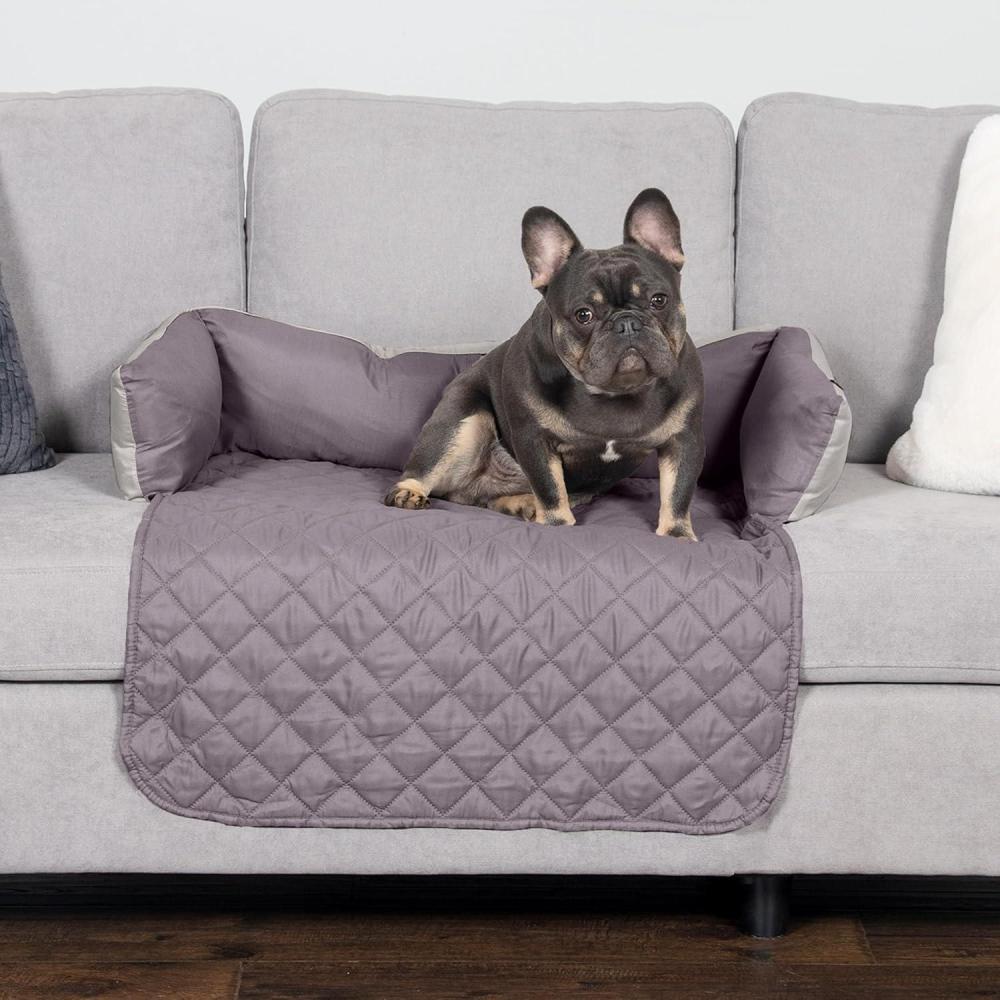 imageFurhaven WaterResistant ampamp Reversible 30quot Wide Seat Cover Protector for Dogs ampamp Cats Perfect for Couches Beds ampamp Car Seats Sofa Buddy Bolster Seating Protector GrayMist MediumIceberg Green Pinsonic Quilted Paw