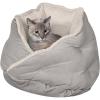 Hug Bed - Minky & Velvet (Silver Gray)