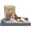 (Two-Tone Faux Fur & Suede) Stone Gray