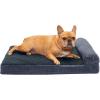 Chaise - Quilted Fleece & Print Suede (Dk Blue)