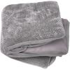 Pillow Top - Minky Plush & Suede (Titanium Gray)