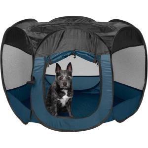FurHaven Portable Pet Playpen for Dogs & Cats, Extra Large Indoor Kitten Playpen with Mesh Sides, Foldable Dog Playpen for Small Dogs, Pop Up Travel Dog Pen, X-Large, Sailor Blue(Sailor Blue)