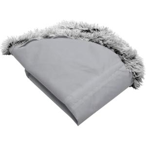 FurHaven Replacement Dog Bed Cover, Long Faux Fur for Calming Cuddlers, Machine Washable, Customizable Filling, Jumbo XL, Gray(Long Faux Fur (Mist Gray))