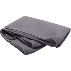 Furhaven Dog Bed Liner Water-Resistant Contour Luxe Lounger Foam Mattress Protector Cover – White, Jumbo (X-Large)(Microvelvet (Gray))