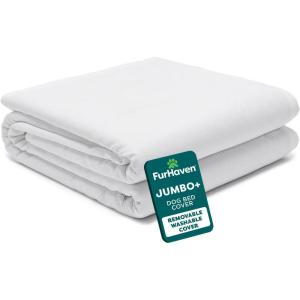 Furhaven Dog Bed Liner Water-Resistant Foam Mattress Protector Cover – White Small(White)