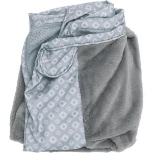 Furhaven Replacement Dog Bed Cover Plush & Diamond Print Nest Top Sofa-Style, Machine Washable – Gray, Jumbo (X-Large)