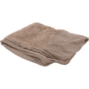 Furhaven Replacement Dog Bed Cover Plush & Suede Sofa-Style, Machine Washable – Almondine, Jumbo (X-Large)((Plush & Suede) Almondine)