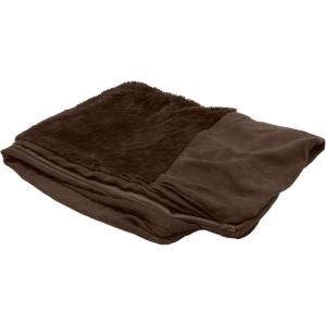 Furhaven Replacement Dog Bed Cover Plush & Suede Sofa-Style, Machine Washable – Almondine, Jumbo (X-Large)((Plush & Suede) Espresso)