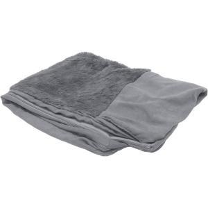 Furhaven Replacement Dog Bed Cover Plush & Suede Sofa-Style, Machine Washable – Gray, Jumbo (X-Large)((Plush & Suede) Gray)