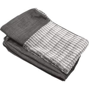 Furhaven Replacement Dog Bed Cover Sherpa & Chenille Sofa-Style, Machine Washable – Coffee, Medium(Charcoal)