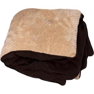 Furhaven Replacement Dog Bed Cover Sherpa & Chenille Sofa-Style, Machine Washable – Coffee, Medium(Pillow Top – Minky Plush & Suede (French Roast))