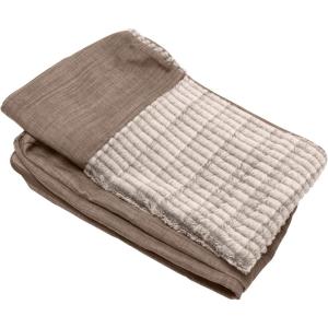Furhaven Replacement Dog Bed Cover Sherpa & Chenille Sofa-Style, Machine Washable – Coffee, Medium(Woodsmoke)