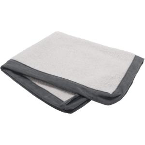Furhaven Replacement Dog Bed Cover Sherpa & Suede Mattress, Machine Washable – Gray, Large