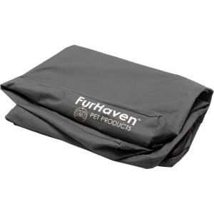Furhaven Replacement Dog Bed Cover Water-Resistant Indoor/Outdoor Logo Print Oxford Polycanvas Mattress, Washable – Chestnut, Jumbo (X-Large)(Stone Gray)