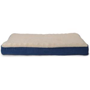 Furhaven Replacement Dog Bed Cover Water-Resistant Indoor/Outdoor Logo Print Oxford Polycanvas Mattress, Washable – Deep Lagoon, Jumbo (X-Large)(Sherpa & Suede (Navy))