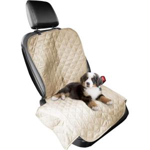 Furhaven Universal Water-Resistant Quilted Single Car Seat Protector – Clay, One Size