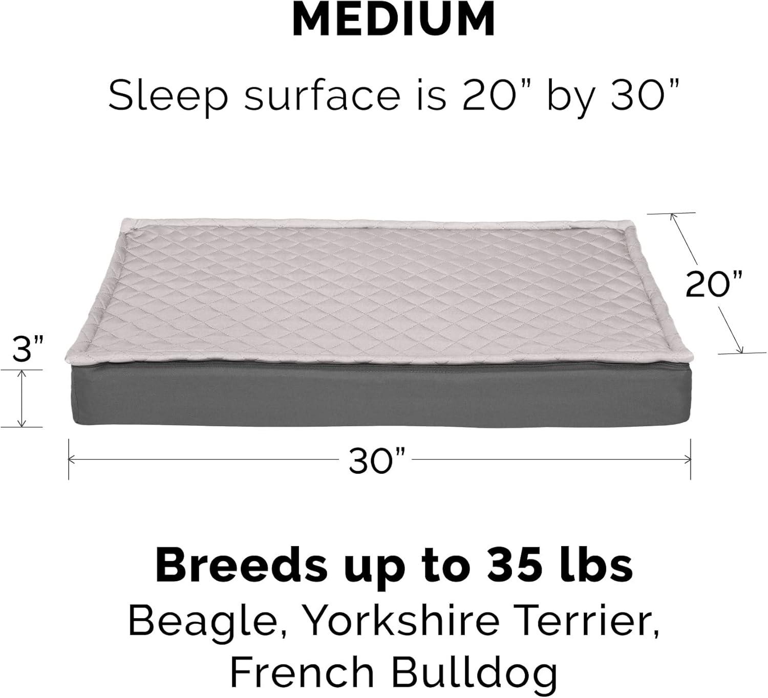 imageFurhaven Memory Foam Dog Bed for Large Dogs w Removable Washable Cover For Dogs Up to 95 lbs Ultra Plush Faux Fur ampamp Suede Mattress Chocolate JumboXLConvertible Quilt Top Gray