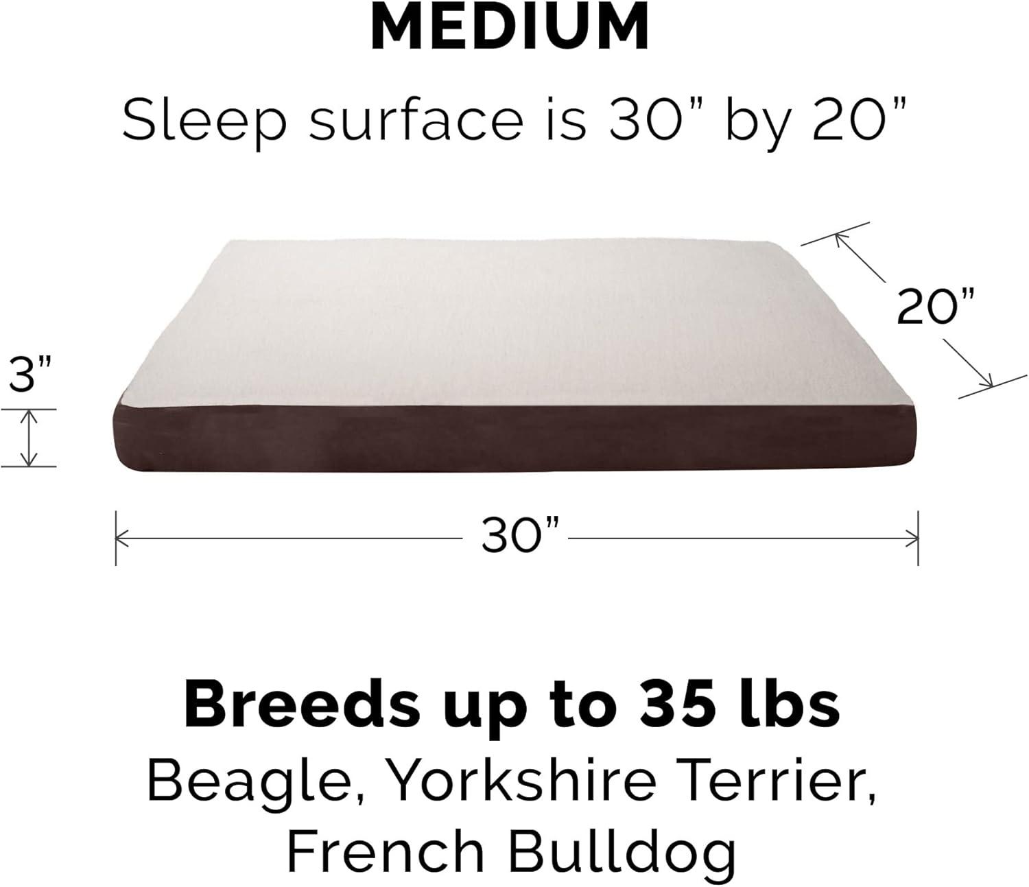 imageFurhaven Memory Foam Dog Bed for Large Dogs w Removable Washable Cover For Dogs Up to 95 lbs Ultra Plush Faux Fur ampamp Suede Mattress Chocolate JumboXLSherpa Suede Espresso