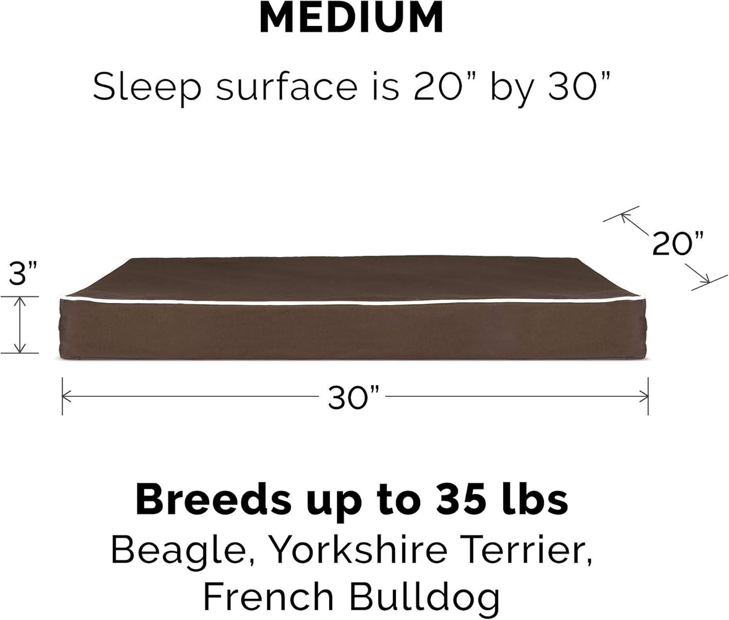 imageFurhaven Memory Foam Dog Bed for Large Dogs w Removable Washable Cover For Dogs Up to 95 lbs Ultra Plush Faux Fur ampamp Suede Mattress Chocolate JumboXLWaterResistant Solid Polycanvas Espresso