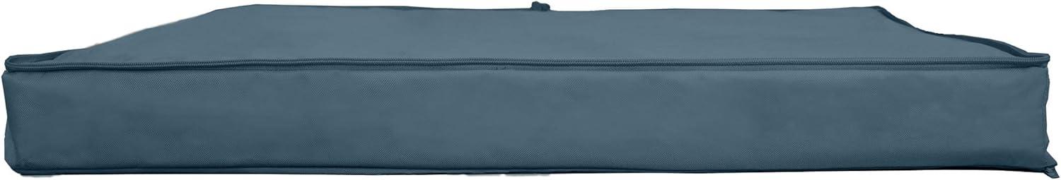 imageFurhaven Memory Foam Dog Bed for Large Dogs w Removable Washable Cover For Dogs Up to 95 lbs Ultra Plush Faux Fur ampamp Suede Mattress Chocolate JumboXLConvertible Sherpa Top Marine Blue