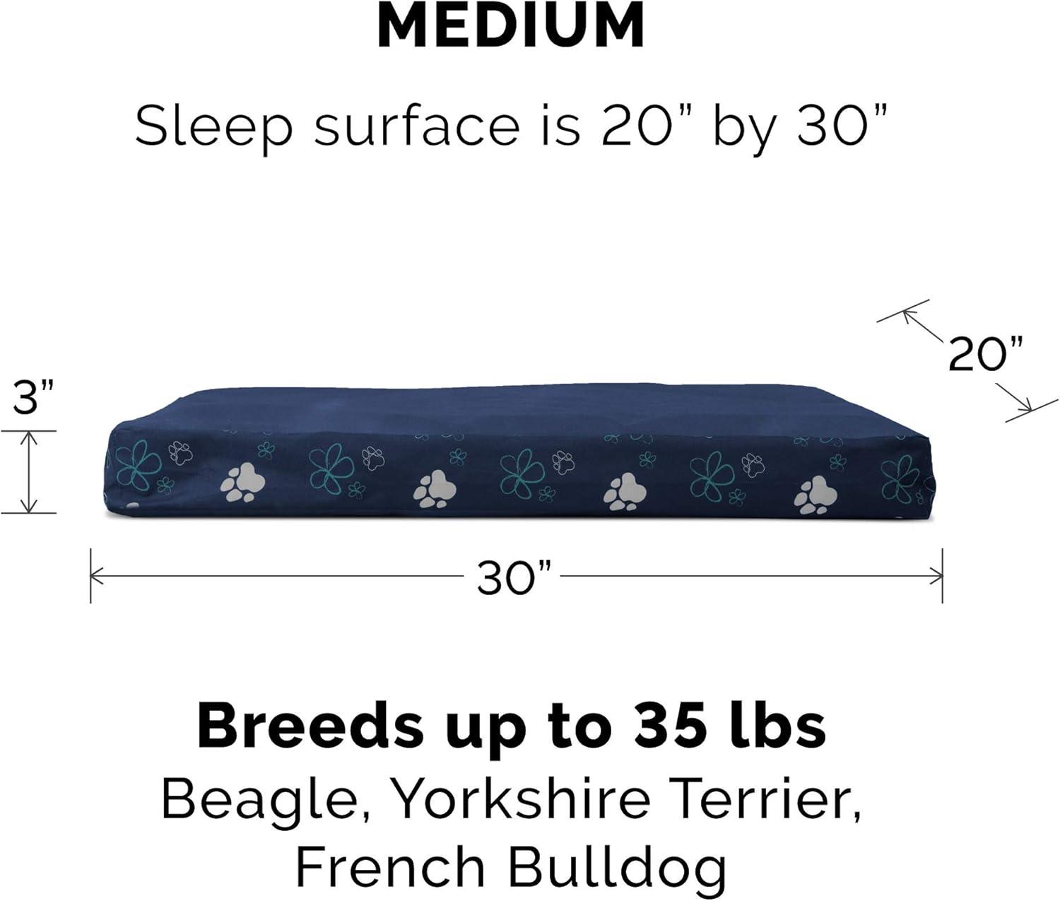 imageFurhaven Memory Foam Dog Bed for Large Dogs w Removable Washable Cover For Dogs Up to 95 lbs Ultra Plush Faux Fur ampamp Suede Mattress Chocolate JumboXLGarden Lapis Blue