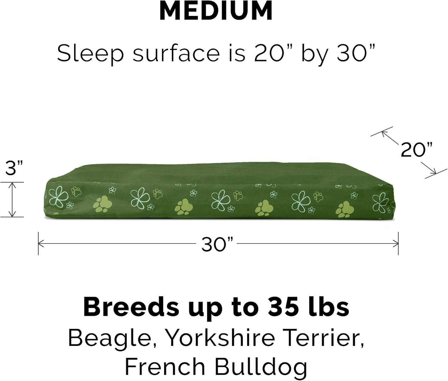 imageFurhaven WaterResistant Memory Foam Dog Bed for Large Dogs w Removable Quilt Top ampamp Washable Cover For Dogs Up to 95 lbs IndoorOutdoor Quilt Top Convertible Mattress Gray JumboXLWaterResistant Garden Print Jungle Green