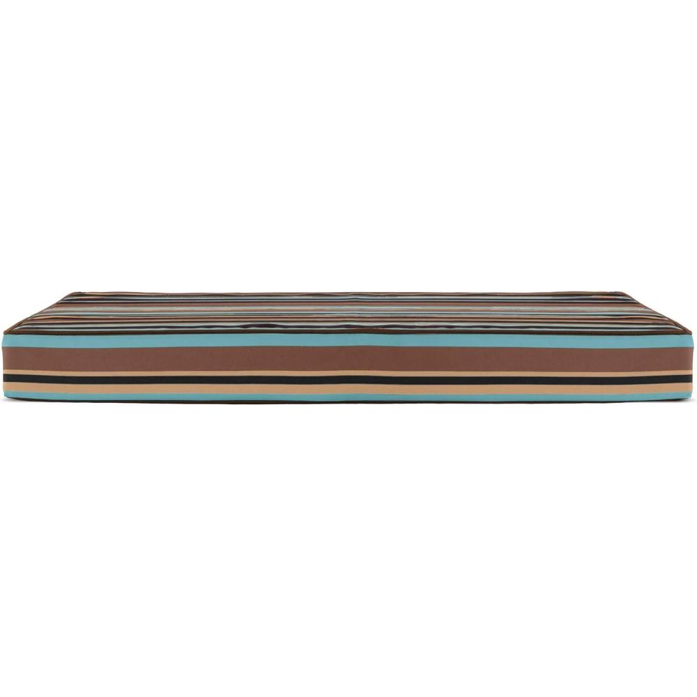imageFurhaven WaterResistant Memory Foam Dog Bed for Large Dogs w Removable Quilt Top ampamp Washable Cover For Dogs Up to 95 lbs IndoorOutdoor Quilt Top Convertible Mattress Gray JumboXLWaterResistant Striped Print Espresso