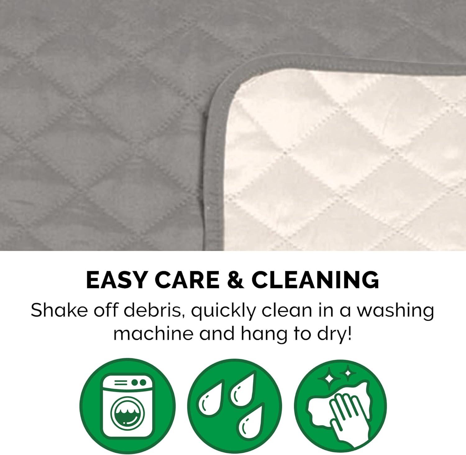 imageFurhaven WaterResistant ampamp Reversible Chair Cover Protector for Dogs Cats ampamp Children TwoTone Pinsonic Quilted Living Room Furniture Cover GrayMist ChairGrayMist