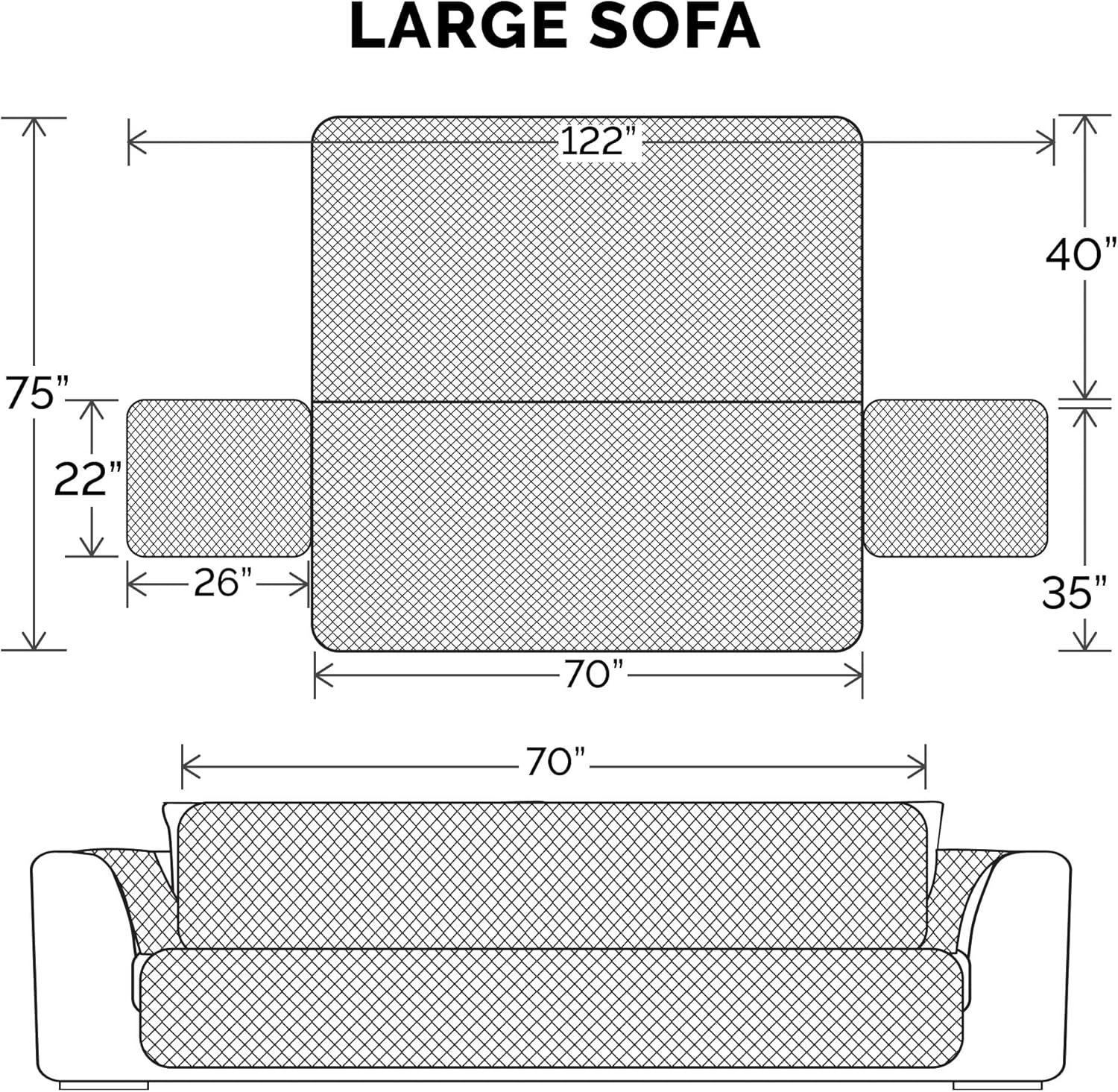 imageFurhaven WaterResistant ampamp Reversible Chair Cover Protector for Dogs Cats ampamp Children TwoTone Pinsonic Quilted Living Room Furniture Cover GrayMist ChairEspressoClay