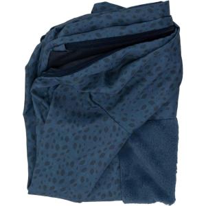 Furhaven Replacement Dog Bed Cover Plush & Almond Print L Shaped Chaise, Machine Washable – Blue Almonds, Jumbo (X-Large)