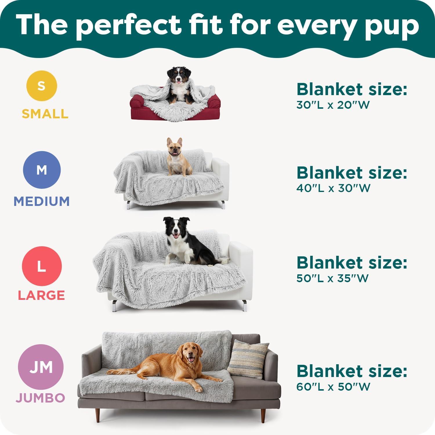 imageFurHaven Waterproof Throw Blanket for Dogs ampamp Indoor Cats Reversible Protective Pet Blanket Extra Large Long Faux Fur ampamp Velvet Driftwood