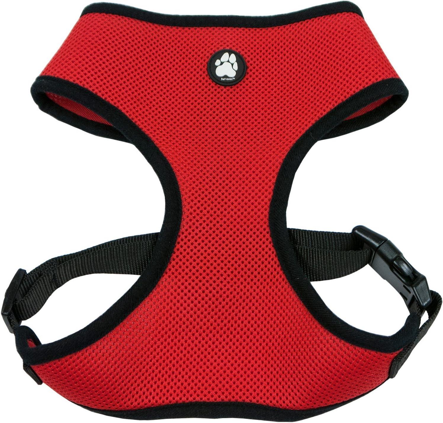 imageFurhaven Adjustable Padded Mesh Dog Harness Black Large