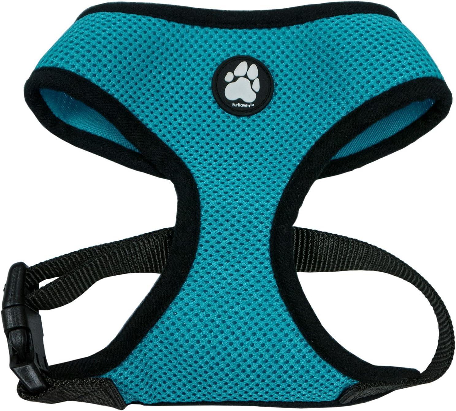 imageFurhaven Adjustable Padded Mesh Dog Harness Black Large