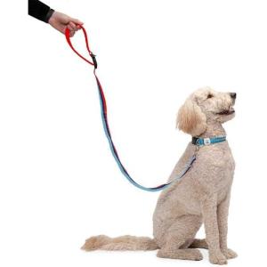 Furhaven Bungee Dog Leash w/ Quick Release Easy Tether – Classic Stripe, One Size